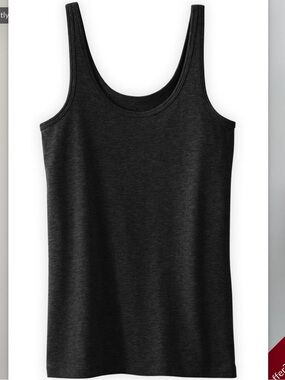 Fair Indigo ✨ NWT Organic Pima Cotton Tank XS Dark Charcoal Heather Ethical